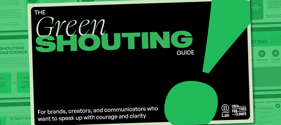 New GreenSHOUTING Guide helps brands communicate sustainability